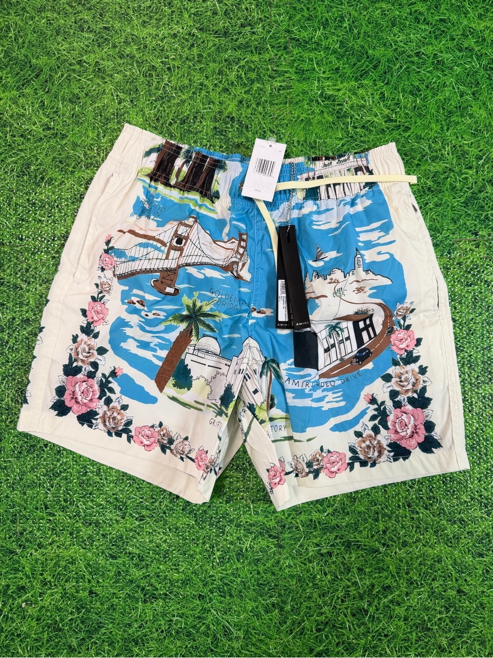 Amiri California Hawaiian Swim Shorts - NWT  Size Small